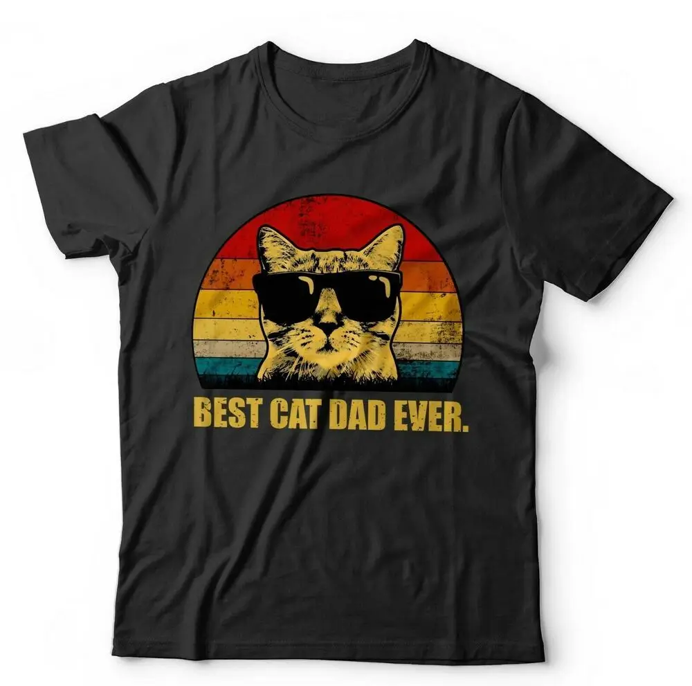 Best Cat Dad Ever Tshirt Unisex Cats Kitten Birthday Gift Fathers Day Funny