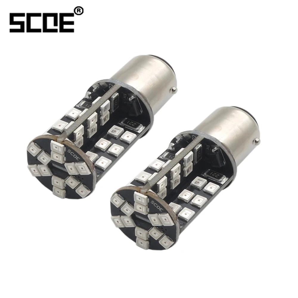 SCOE High Bright Red 2X30SMD Nichia Chips 5050LED Brake Light Stop Light/ Tail Light Car Styling LED Light Source For Kia Rio