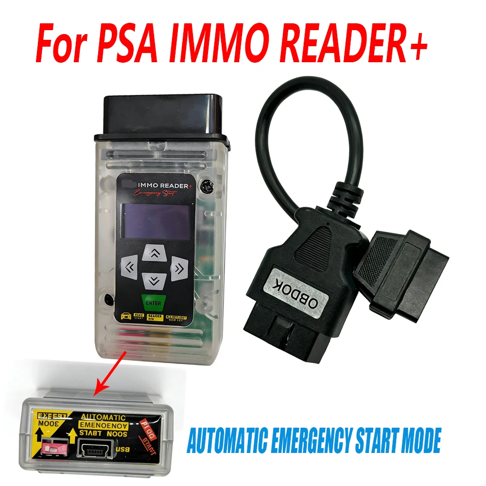 for PSA Immo Reader 3 IN 1 Emergency Start Bypass for Fiat Key Simulator for BMW Force Ignition Tool PIN Code OBD2 Plug and Play