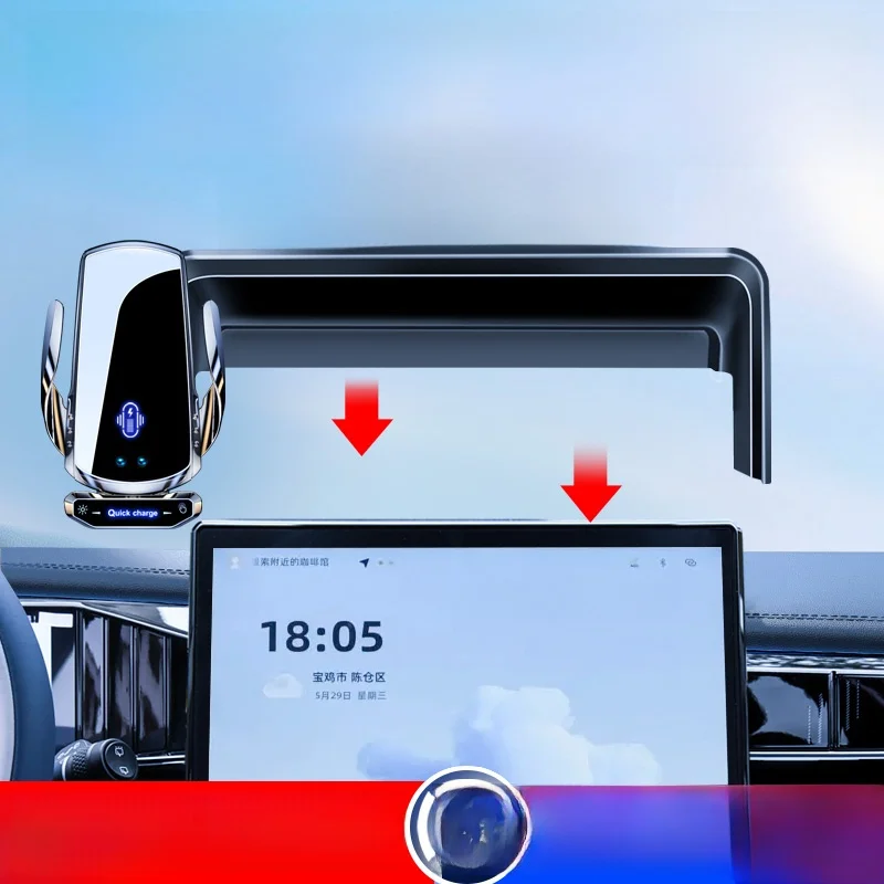 

Wirel Fast Charging Car Phone Holder for Geely 825 Model pro X Cool Screen Version Universal Modern Luxury Car Storage