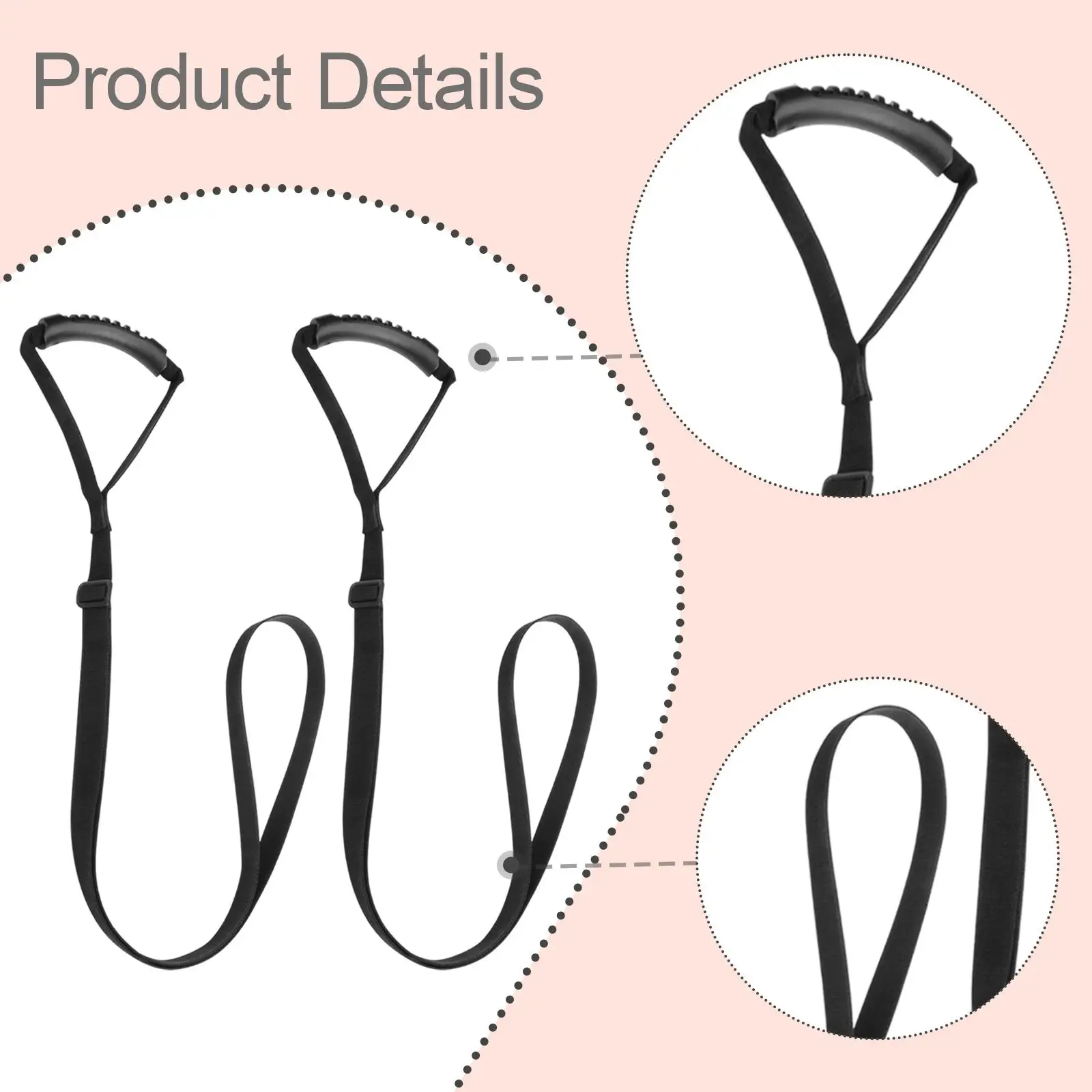 2 كاياك الوقوف مساعدة حزام قابل للتعديل طول من 38-60 بوصة سحب الحبل كاياك سحب حبل كاياك مساعدة حزام الدائمة المعونة #5