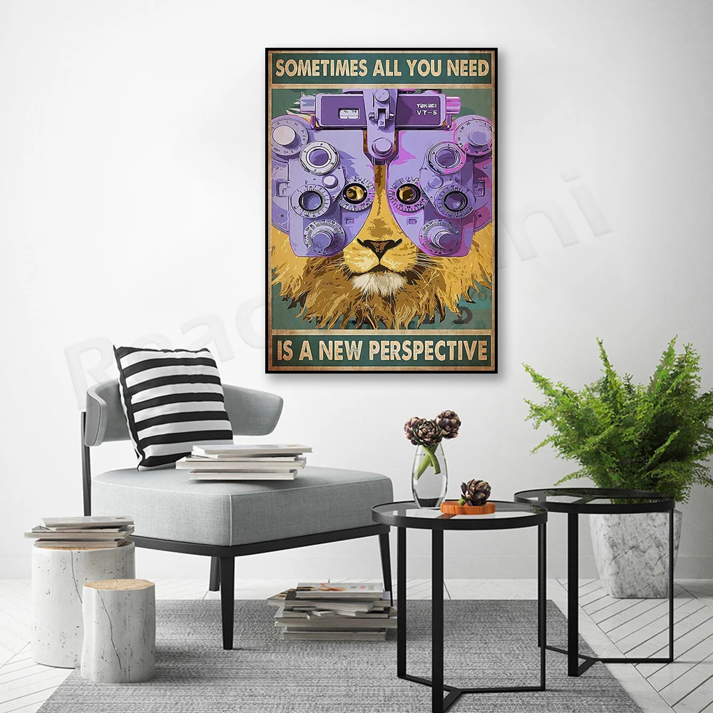 Löwen - Optometry - See Through Poster, Optometry Poster Printing, Best Gift Ever Home Decor Poster
