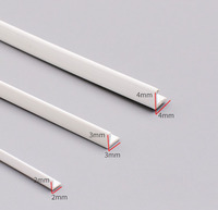 10-100pcs Length 250mm L-shape ABS Plastic Long Angle Rod Material DIY Model Car Frame Making Processing Accessories