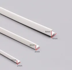 10-100pcs Length 250mm L-shape ABS Plastic Long Angle Rod Material DIY Model Car Frame Making Processing Accessories