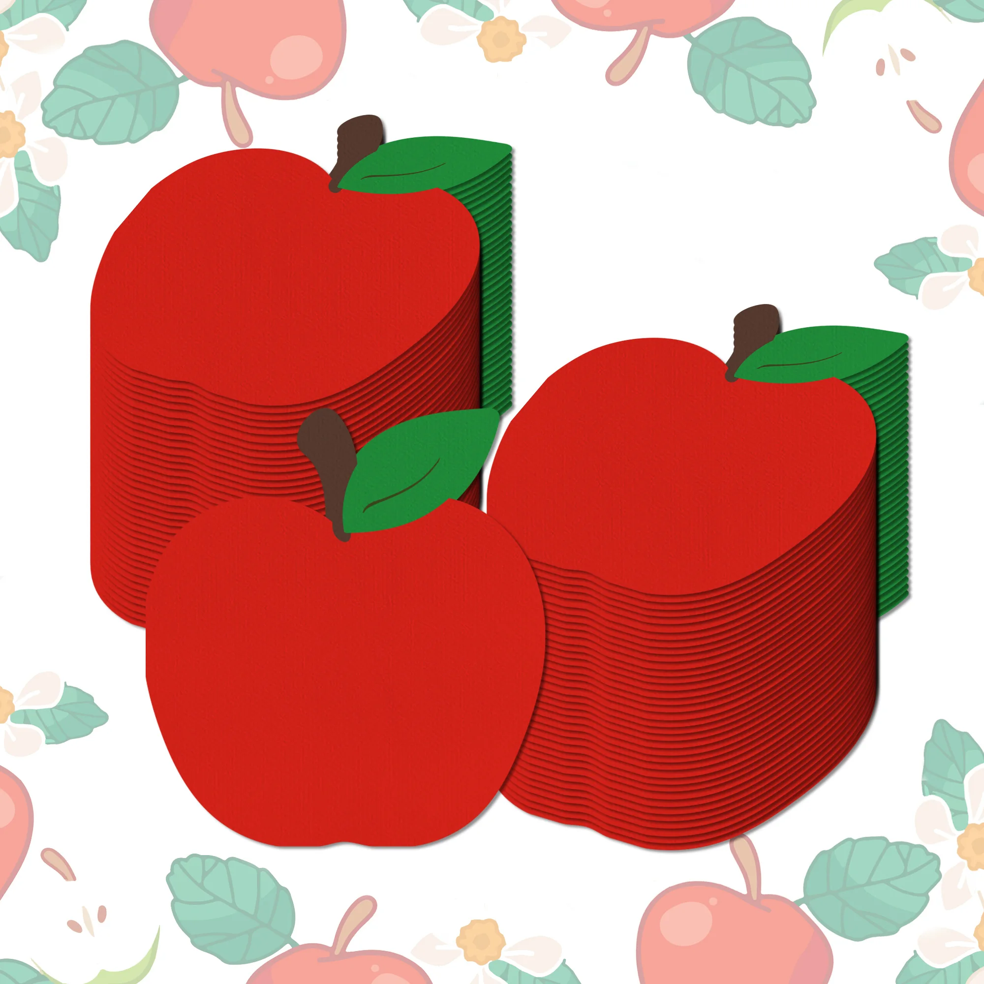 Serviettes jetables en forme de pomme rouge, pour mariage, fête d'anniversaire, dîner, mouchoirs en papier, parfaits pour les desserts et les célébrations