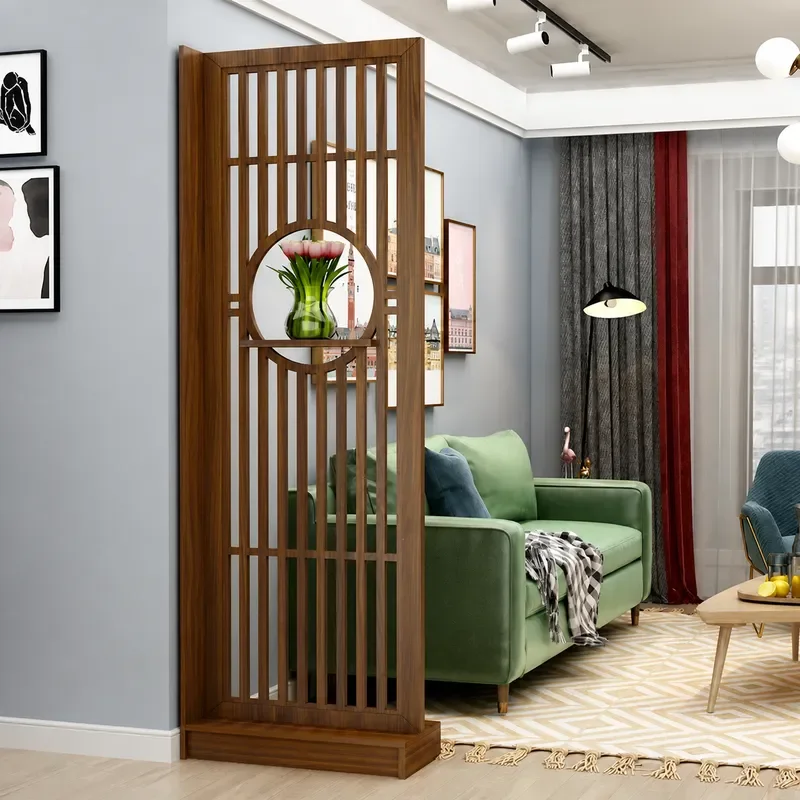 Craftsman Style Entryway Cabinet Screen Partition for Living Room Office Decor Blocking Entrance Storage Console Table