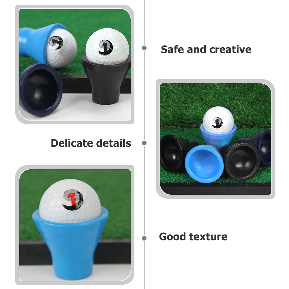 

6pcs Golf Ball Picker Wear Resistant Grabbers Rubber Small Portable Golfs Sucker Professional Retriever Replaceable Golf