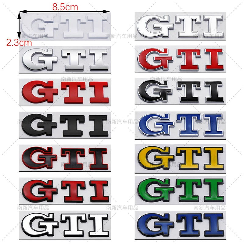 3D Metal GTI Grill Emblem Badge Rear Trunk Decal Car Sticker for Volkswagen VW Golf 5 6 7 8 MK2 MK3 MK4 Mk5 MK6 MK7 Accessories