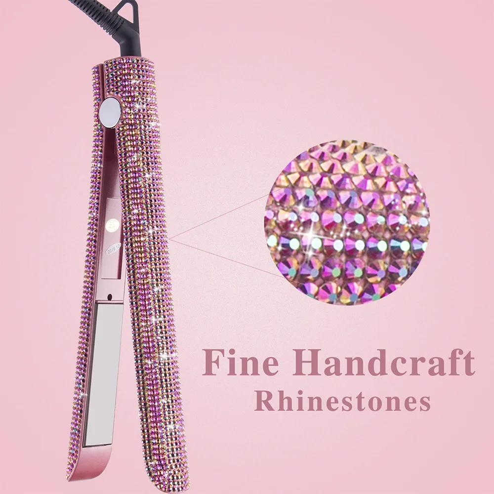 

Straight plate clip with diamond hair straightener, special splint for hair salon, fluffy home hair straightener