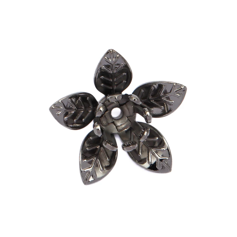 20pcs 12x7mm Vintage Copper Flowers Blank Setting Filigree Wraps Connectors Charm Findings For Jewelry Making Components