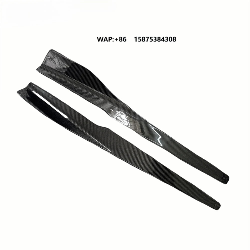 

For 8 Series G14 G15 Genuine Carbon Fiber Side Skirts and Side Spoilers Body Kits Trim Car Accessories Bumper Decoration