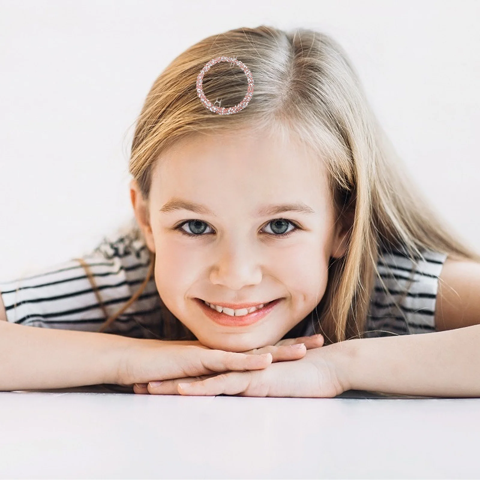 

3pcs Alloy Hair Clips Full Diamond Crystal Round Hairpin Hair Accessories For Women Durable Alloy Barrettes Rhinestone Headdress