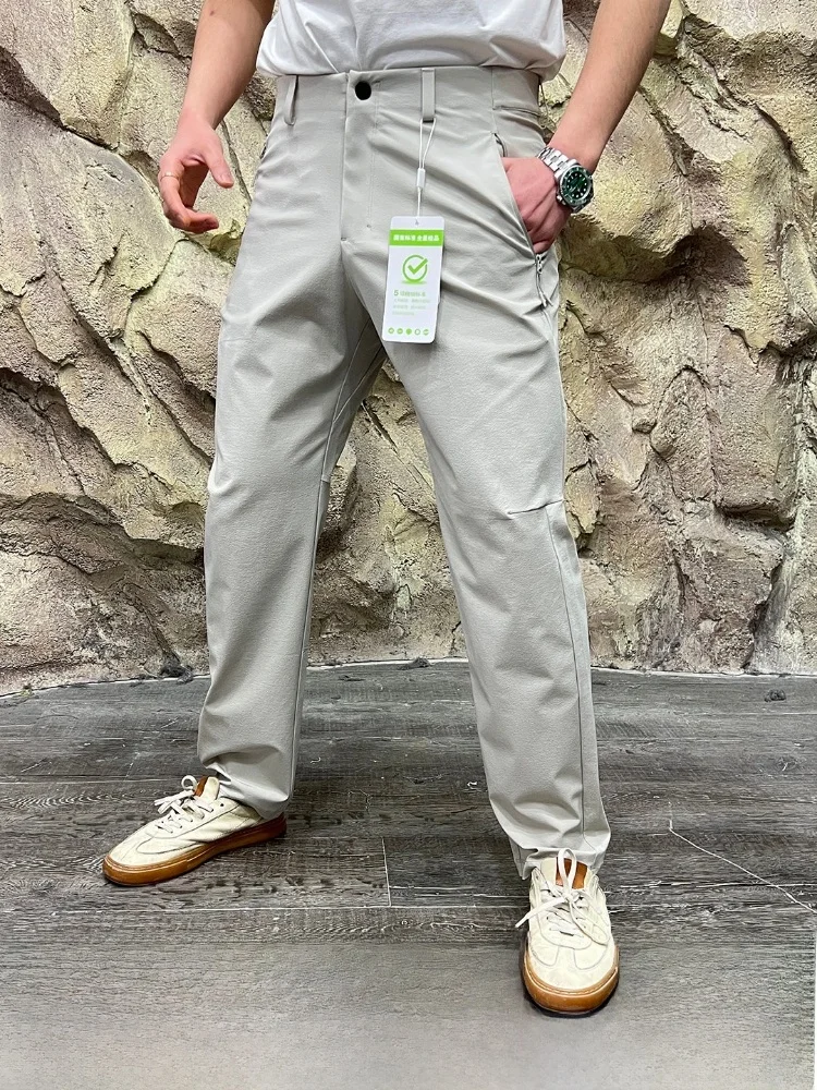 

V-Series 3D Fit Tee-Proof Men's Qui-Dry Breathable Waterproof Outdoor Casual Pants Straight Leg Button Sle Nylon Spandex