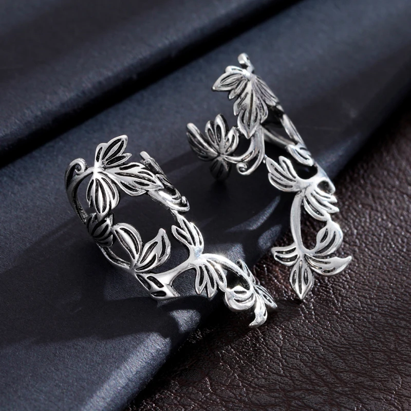Huitan Weinrebenförmiger Ohrclip für Frauen, schlicht, stilvoll, für den täglichen Gebrauch, zarte Geschenke, Retro-Ohrringe, Schmuck – Detail 3