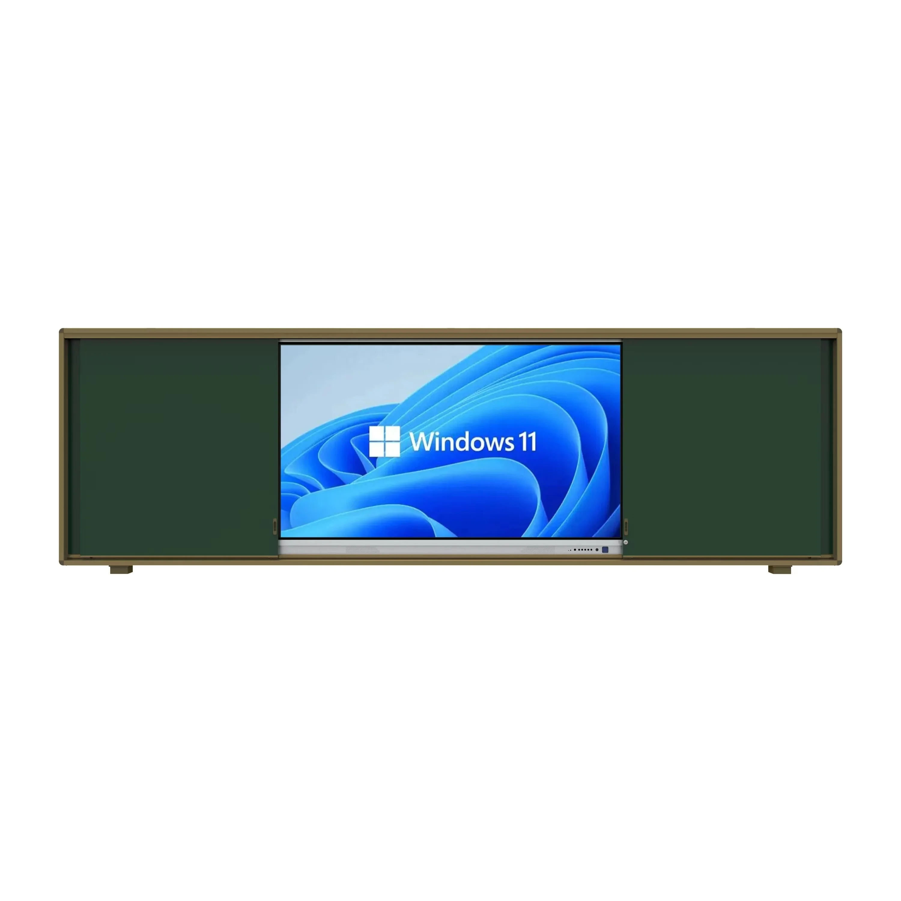 

High Quality Magnetic Smooth Panel Material Easy To Write Push Pull Chalkboard Built-in 75 Inch Electronic Smart Whiteboard