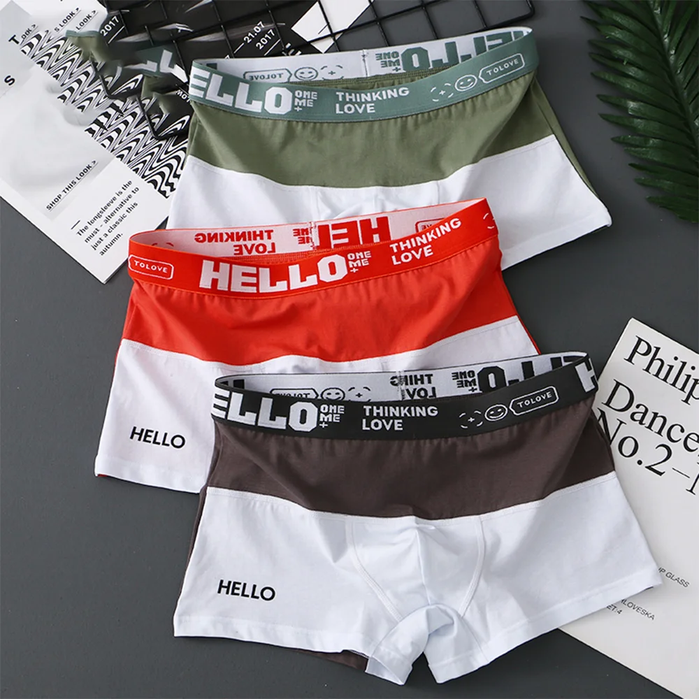 40-90KG Men's Underwear Cotton Sexy Boxer Briefs Panties Breathable Soft Boys Mens Shorts Comfortable Plus Size L XL 2XL 3XL