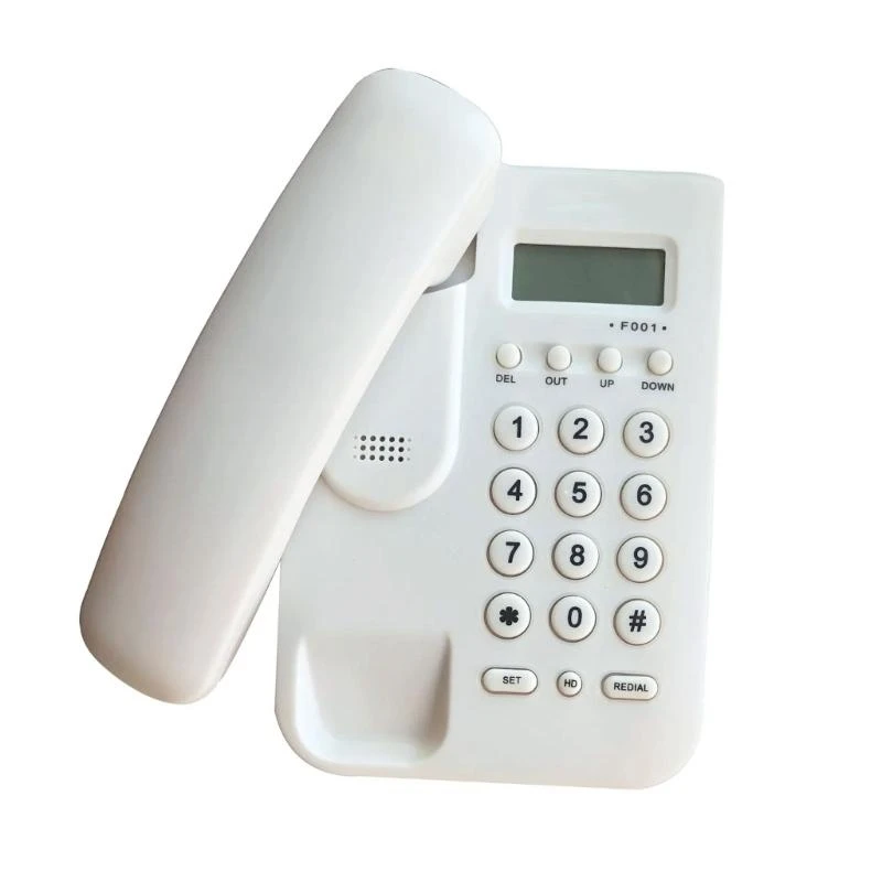 Simple Basic Landline Telephone Corded Telephones with LCD Screen Suitable for Home or Office Use Stable and Clear Call E65A