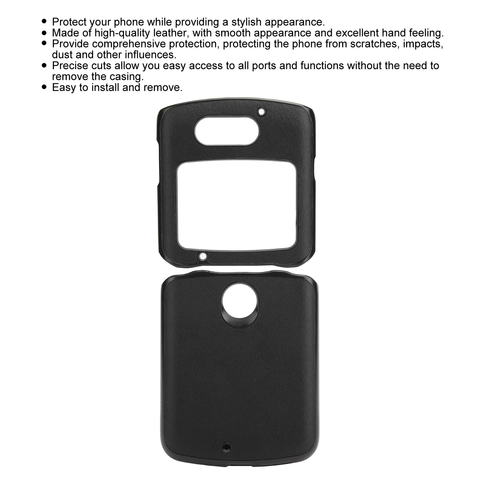 

Mobile Phone Covers Phone Leather Cover Mobile Phone Protective Case Shockproof Phone Leather Cover Shell for Razr 5G 2020