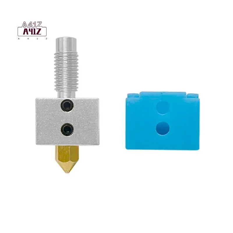 A41Z-For FLSUN QQ-S PRO Hotend Nozzle Moudle Print Head Nozzle 0.4Mm Metal Throat Heat Block Accessories