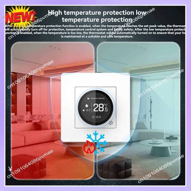 T24C Tuya Zigbee Smart Knob Thermostat Water Floor Heat Temperature Controller Works With Alexa Google Home A