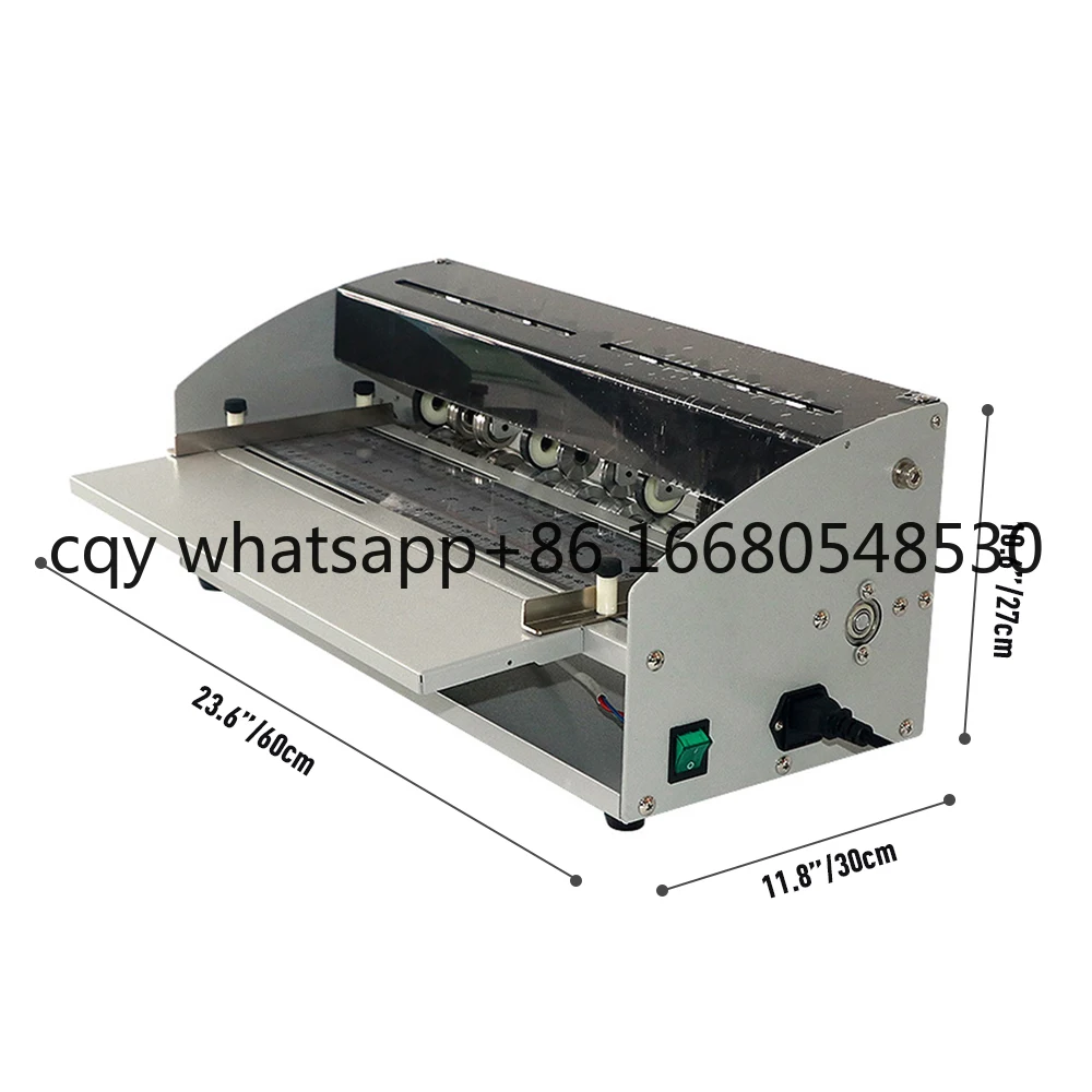 TG Metal 460mm Paper Perforating Machine 4 in 1 Automatic Paper Creasing Machine for Paper Card Book Scoring Folding