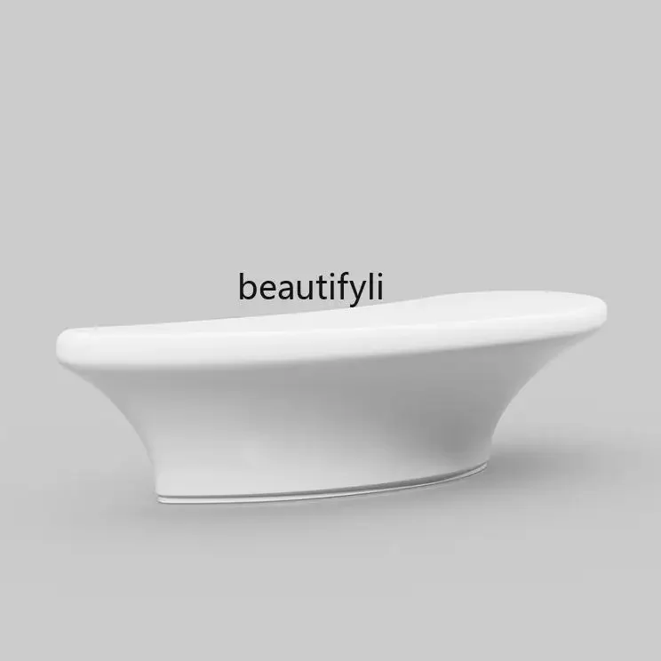 

pgFiberglass Paint Simple Modern Reception Shopping Guide Desk Creative Beauty Salon Bar Counter Cashier Desk Customization