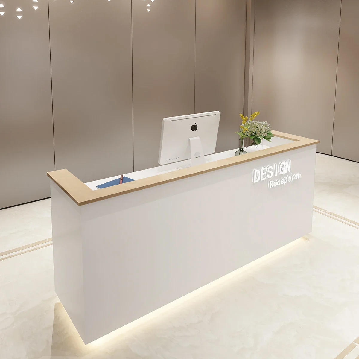 

Furniture Luxury Modern Reception Counter Beauty Center Customer Lectern Simple Shop Service Grocery Store Table Aesthetic Spa