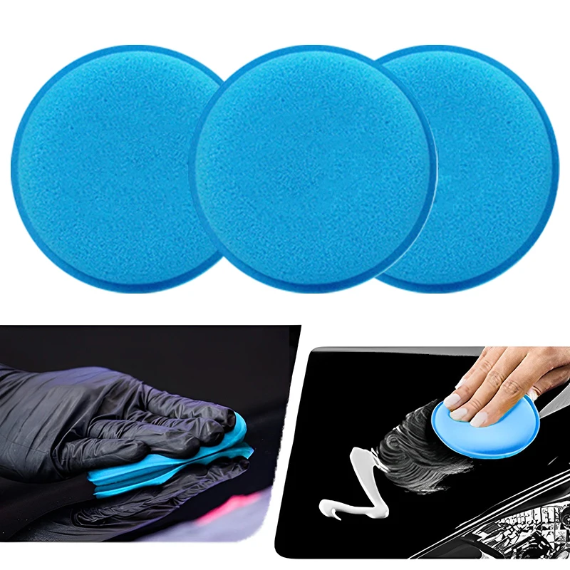 Rundes Auto Detail lierung Wachsen Politur Schwämme High Density Schaum Applikator Pads Aushärten Poliers chwamm Auto Reinigung Wasch werkzeuge