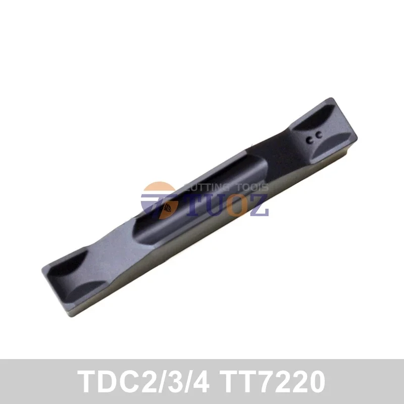 100% Original TDC2 TDC3 TDC4 TT7220 Carbide Grooving Inserts TDC 2 3 4 MM Cast iron Slotted Blade Lathe Cutter Tool