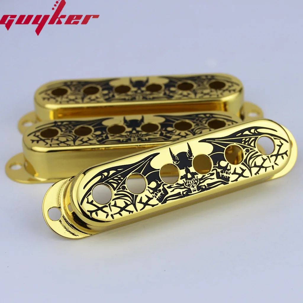 3pcs Single Coil Guitar Pickup Copper Cover 52mm Pole Spacing Wing Surface Available In Three Colors