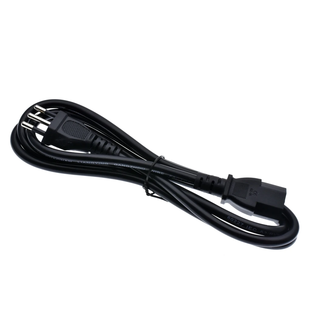 Image 5: Câble d'alimentation italien à 3 broches vers IEC C13, rallonge d'alimentation ca, 1.5m, 5 pieds, cordon d'alimentation, indice de protection 10a, 250V