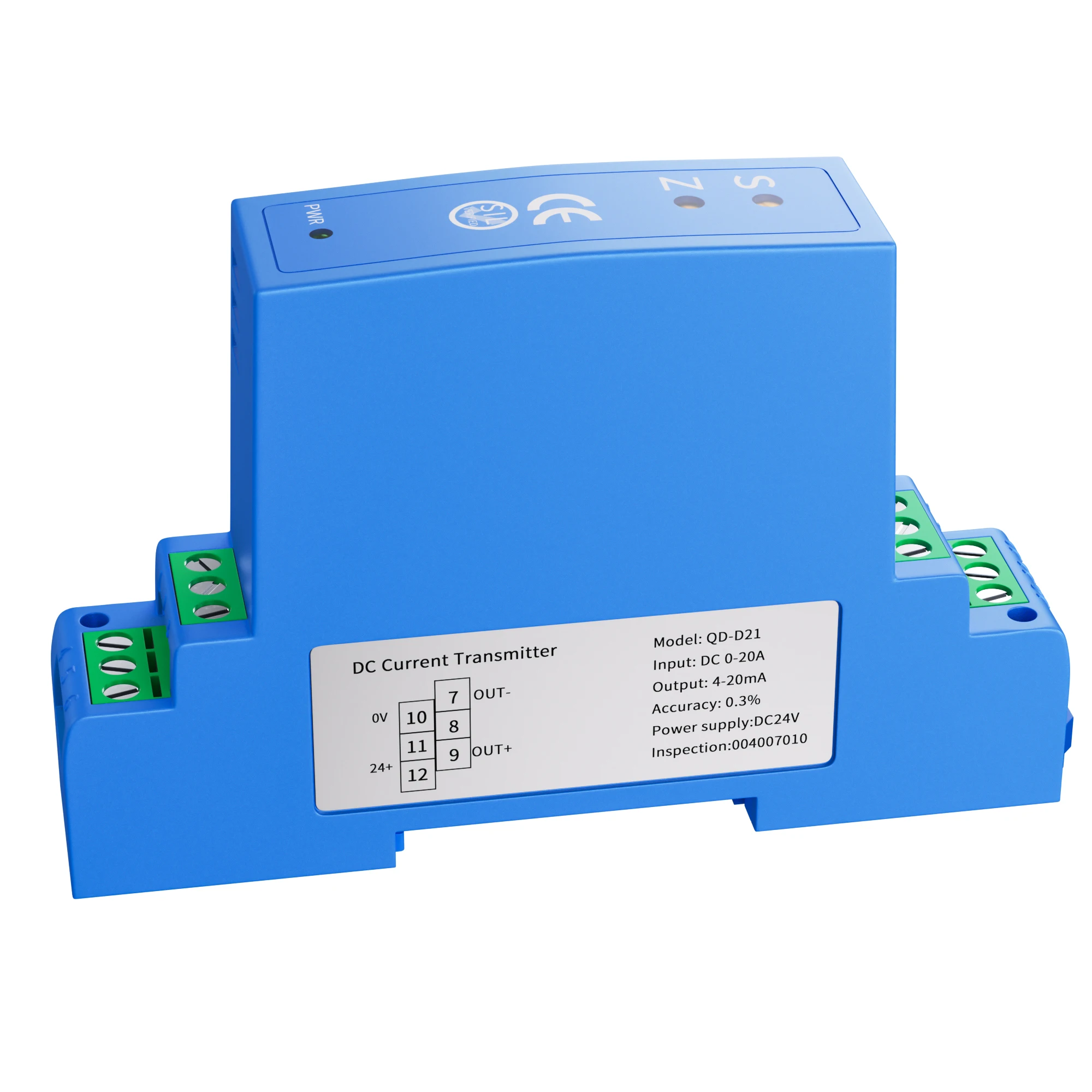 Sensor Arus DC 24V Respon Cepat Pemancar Arus AC/DC 0-10V 0-5V 4-20MA 0-10A Transduser Arus DC Presisi Tinggi