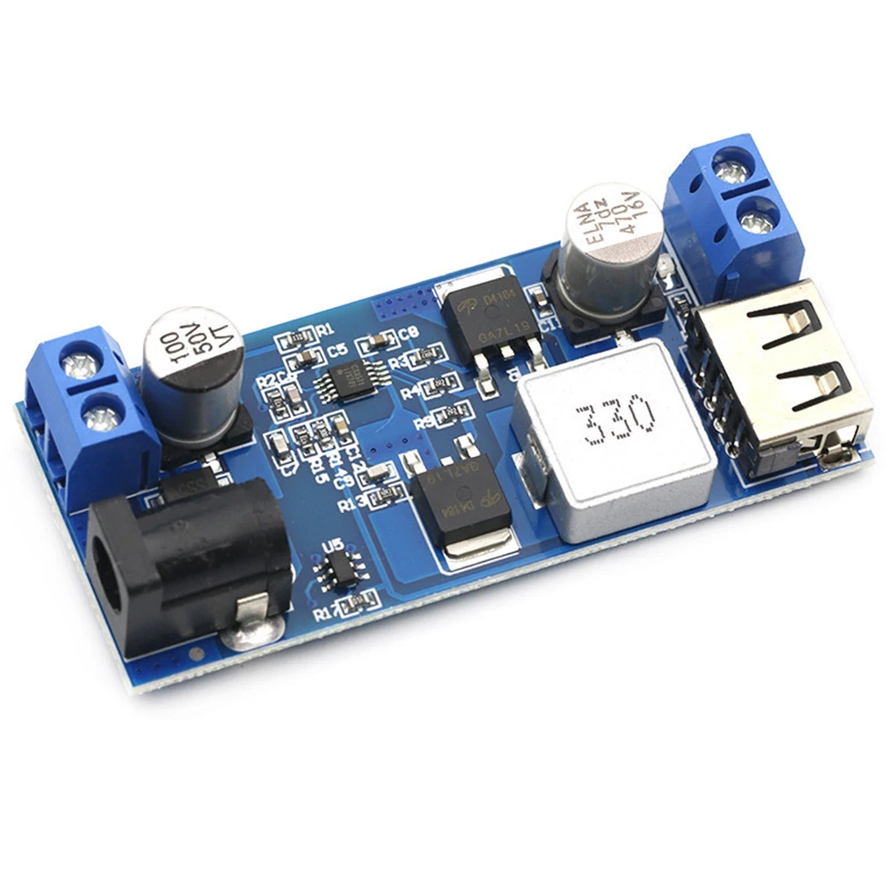 DC-DC 24V 12V To 5V 5A Step Down Power Supply Converter USB Charging Module Power Supply Converter Module DC 9V - 36V Electrical