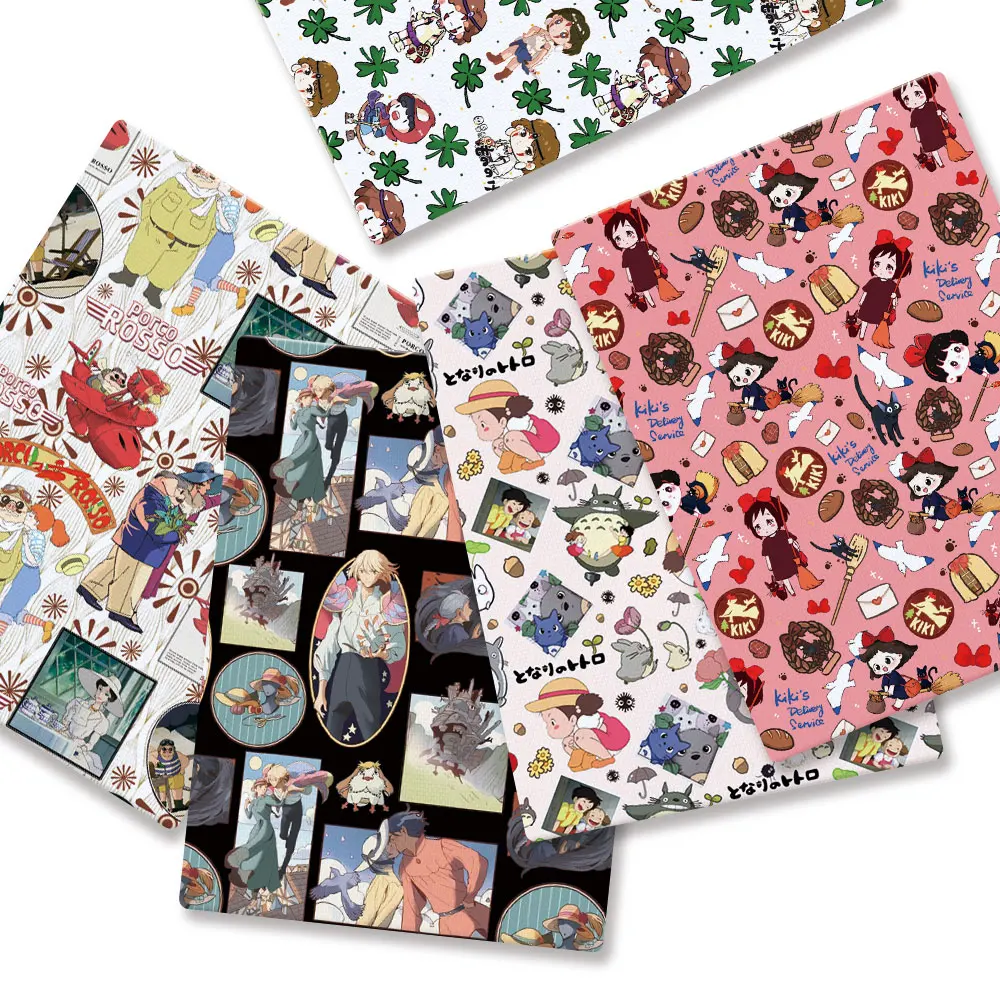 Cartoon Fabric Hot DIY140*50cm Handmade Sewing Patchwork Quilting Baby Dress Home Sheet Printed Fabric Fabric Sewing Kids Fabri