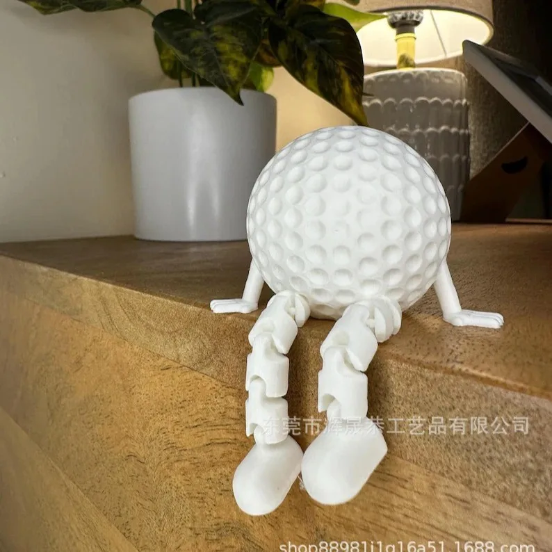 

Sports Ball Doll Series 3D Printed Rugby Volleyball Golf Basketball Sitting Dolls