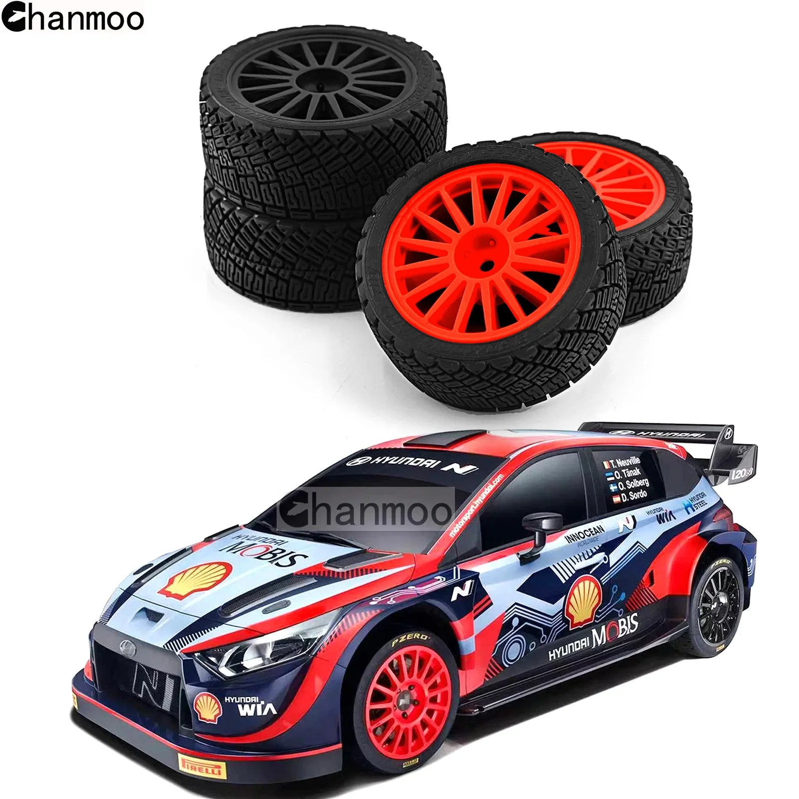 

Автомобильные шины Chanmoo RC, пластиковые колеса для 1/10 Tamiya TT01 TT02 XV01 TA06 шины для гоночных автомобилей HPI HSP KYOSHO Chevrolet C3