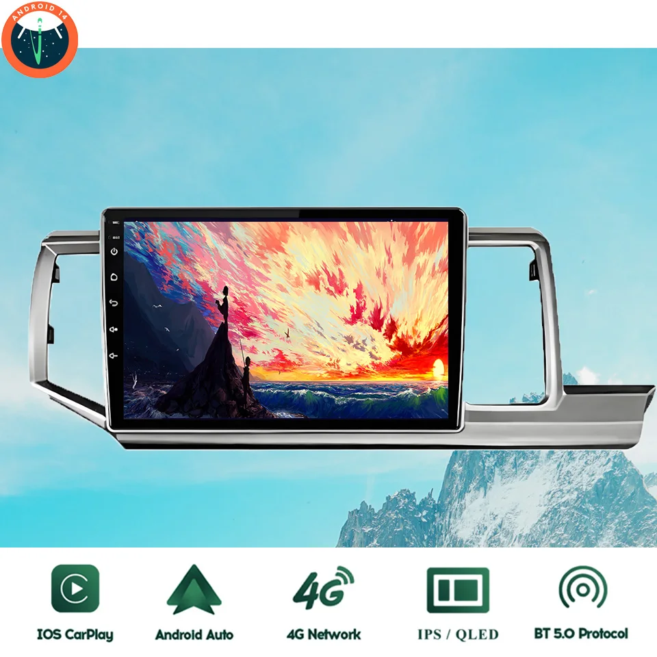 10‘’ QLED Android 14 8G Ram Car GPS Navi Music Video Multimedia Player For Honda Stepwgn 2009 - 2015 Auto Stereo Head Unit
