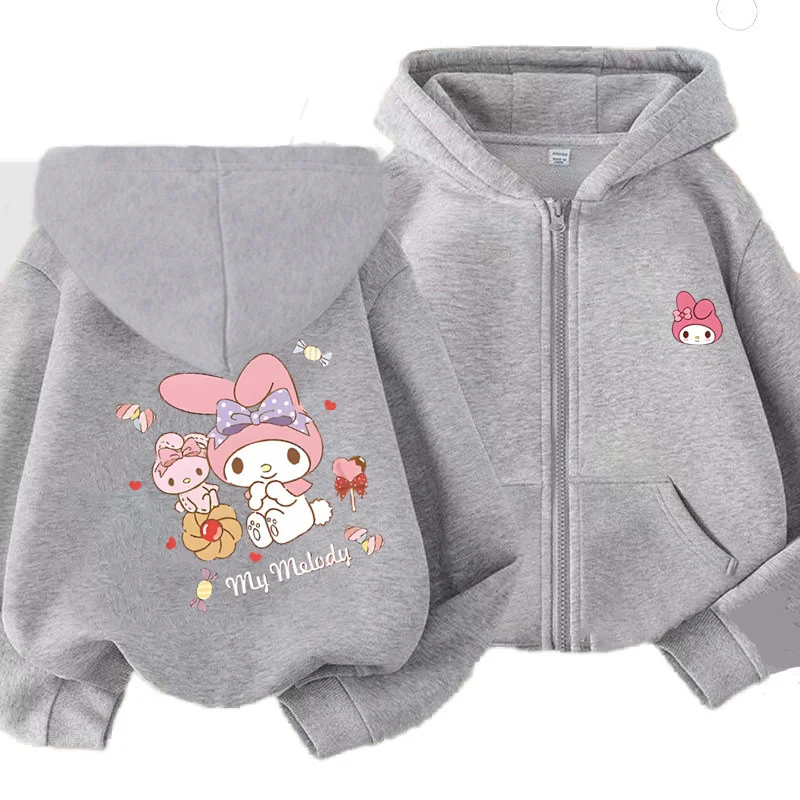 Kids Spring and Autumn Hoodies Boys and Girls Zipper Hoodies Hot Selling Sanlio 3-12-year-old Casual Sports Cardigan Hoodies