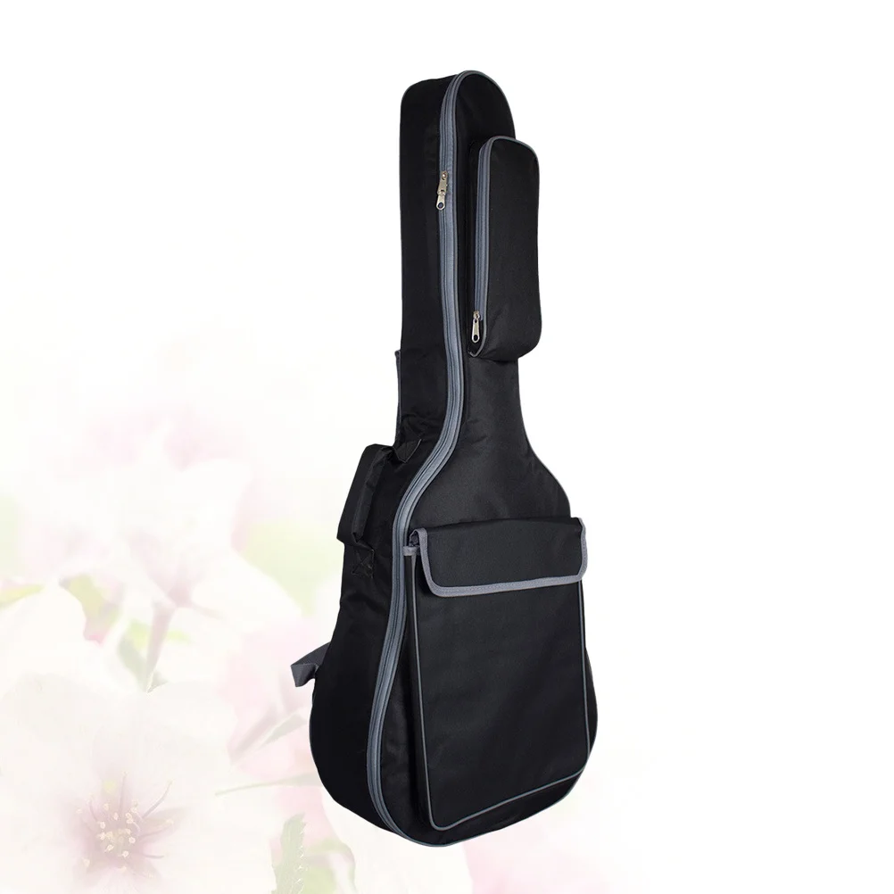 

Acoustic Guitar Backpack Case Cover with Double Straps Padded Protection Ergonomic Design Free Hands Carry for Travel and