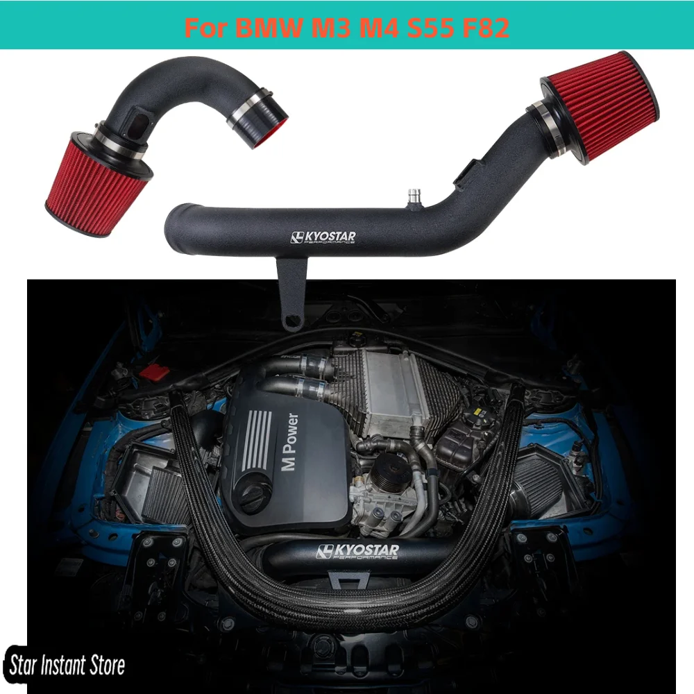 

3 Inch Performance Aluminum Air Intake System for BMW M3 M4 S55 F82 Auto Engine Systems