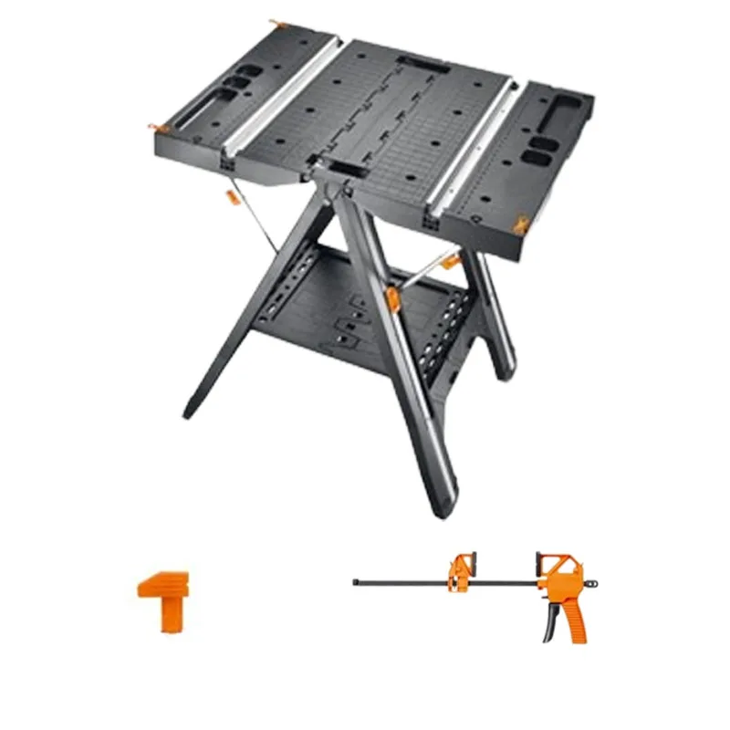 Load Capacity 135kg Multifunctional Folding Woodworking Workbench DIY Workbench Portable Tool Table Strong Clamping Force Tools