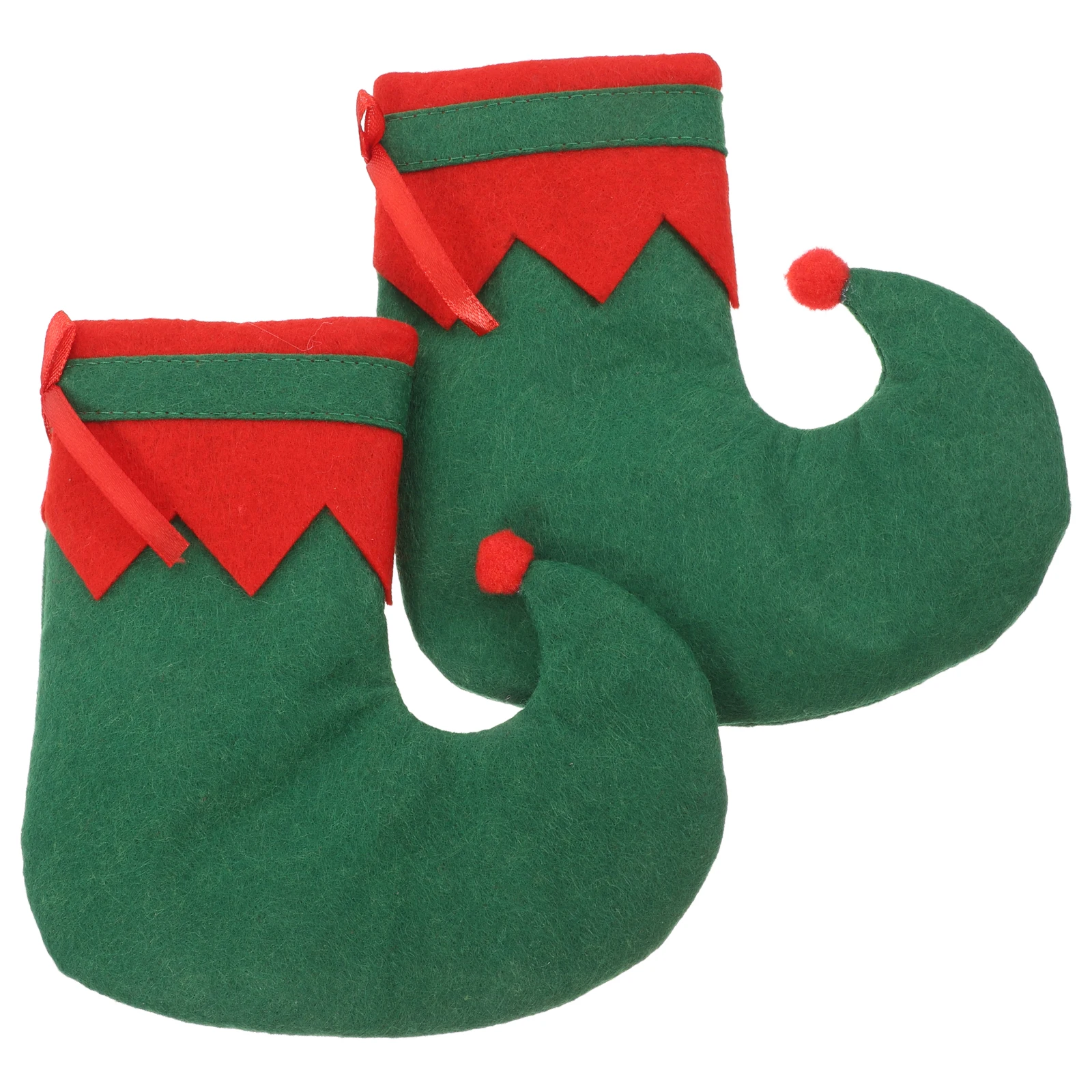 

2Pcs Christmas Elf Sock Utensil Holder Silverware Sleeves Party Table Decor Knife Fork Cover Holiday naments Set