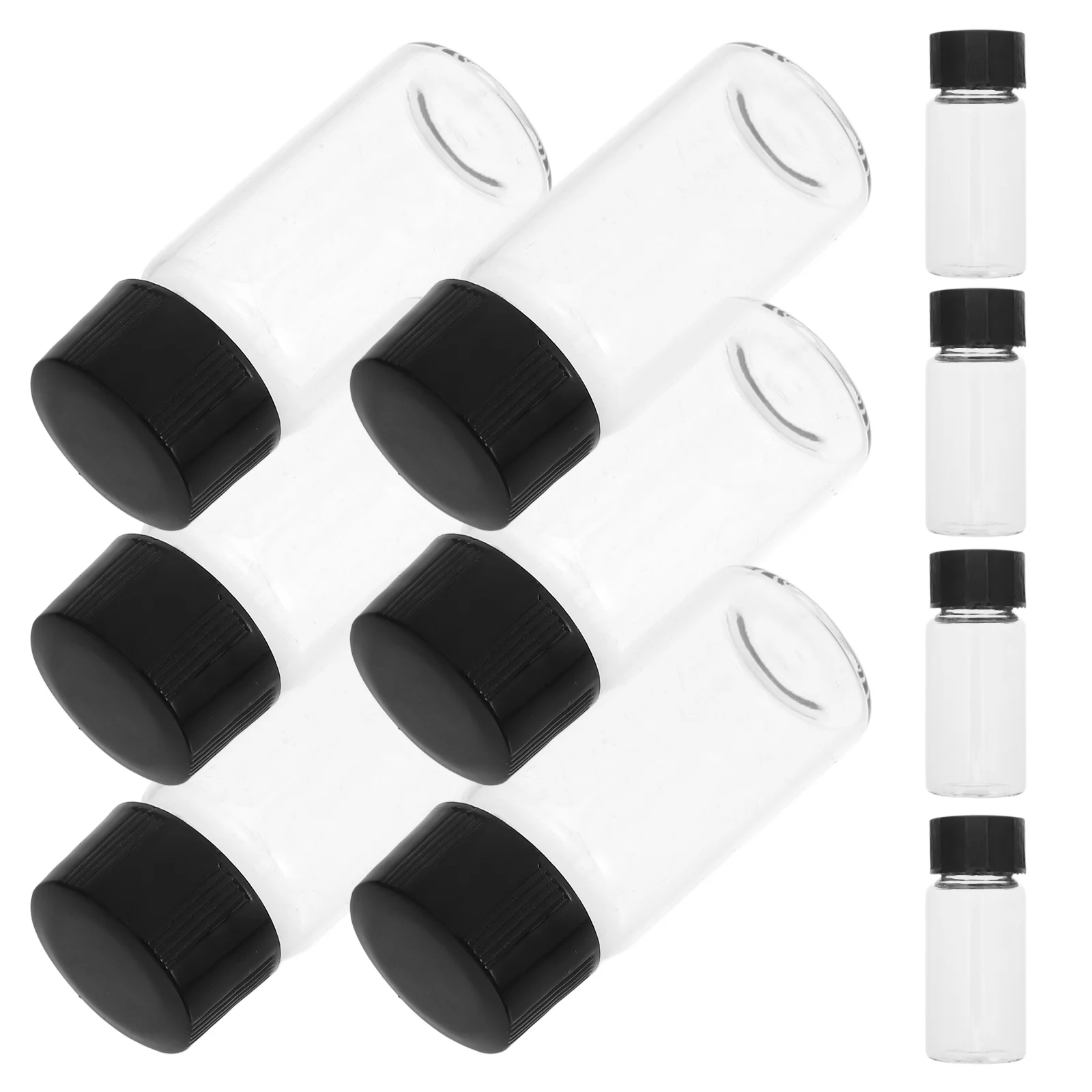 

100Pcs 10ml Screw Top Glass Vials with Lid Liners Ideal for Fragrance and Aromatherapy Samples Glass Vials with Screw Caps