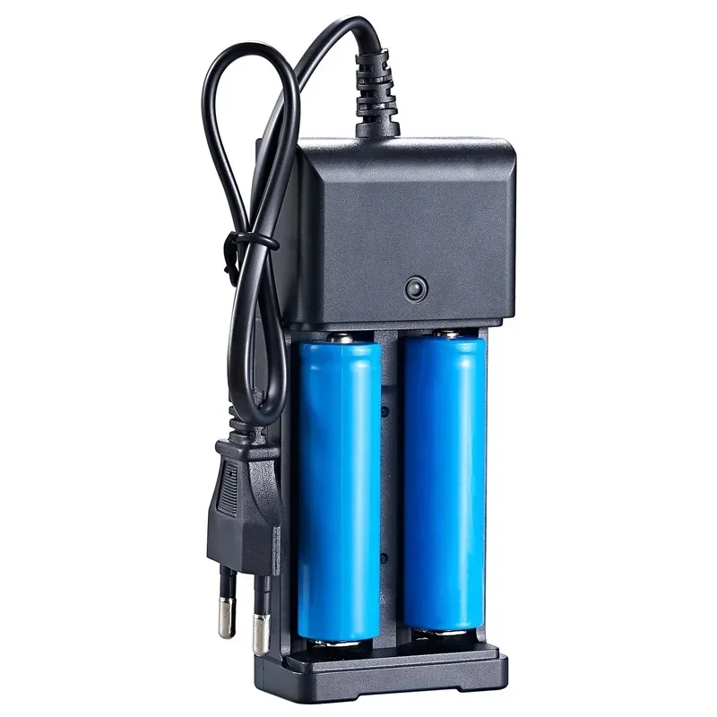 Battery Charger Dual Slots Rechargeable Batteries Electronic Charging Equipment with LED Indicator Household Charge