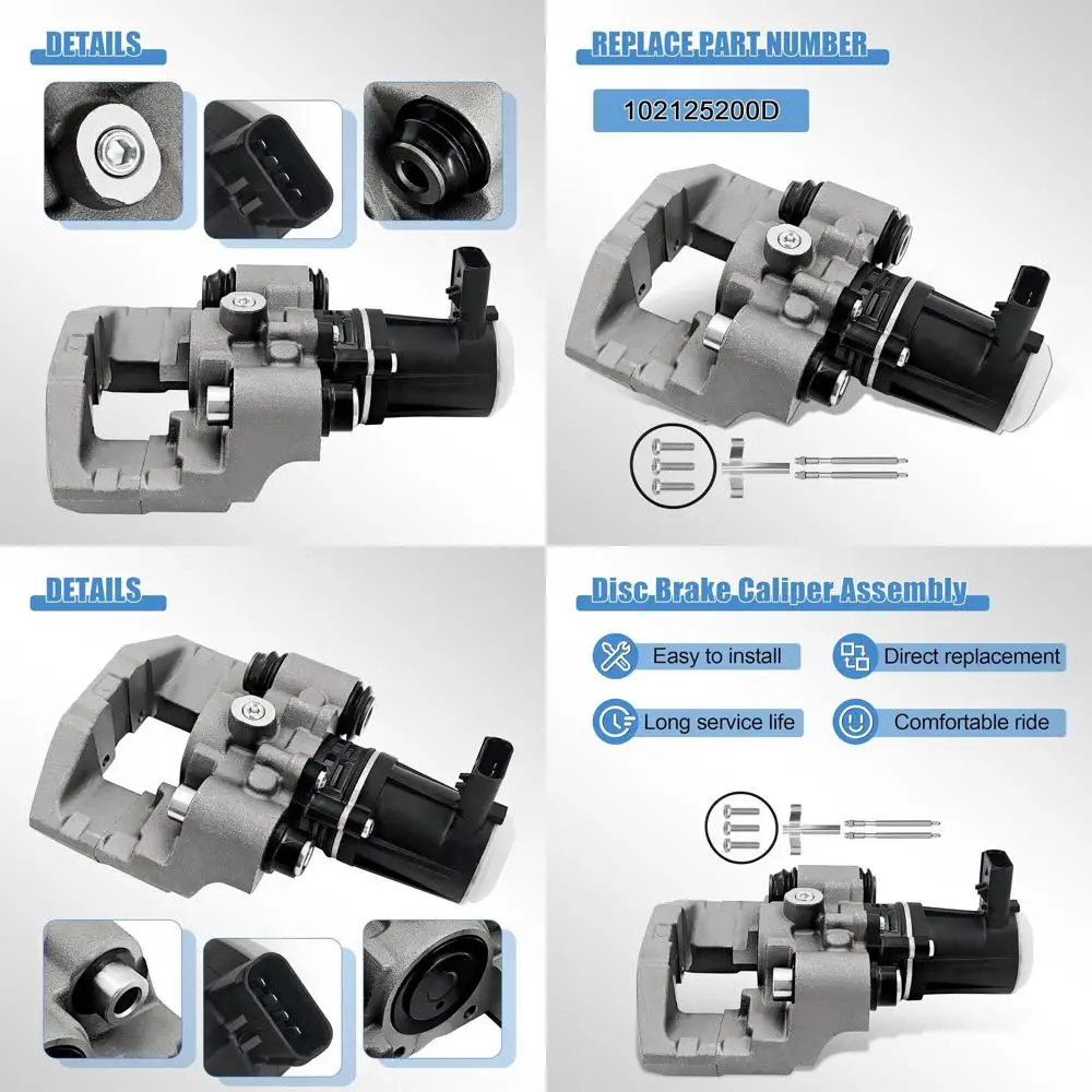 

Parking Disc Brake Caliper Assembly without Bracket Compatible with Tesla Model S 2012-2020, Compatible with Model X 2016-2020,R