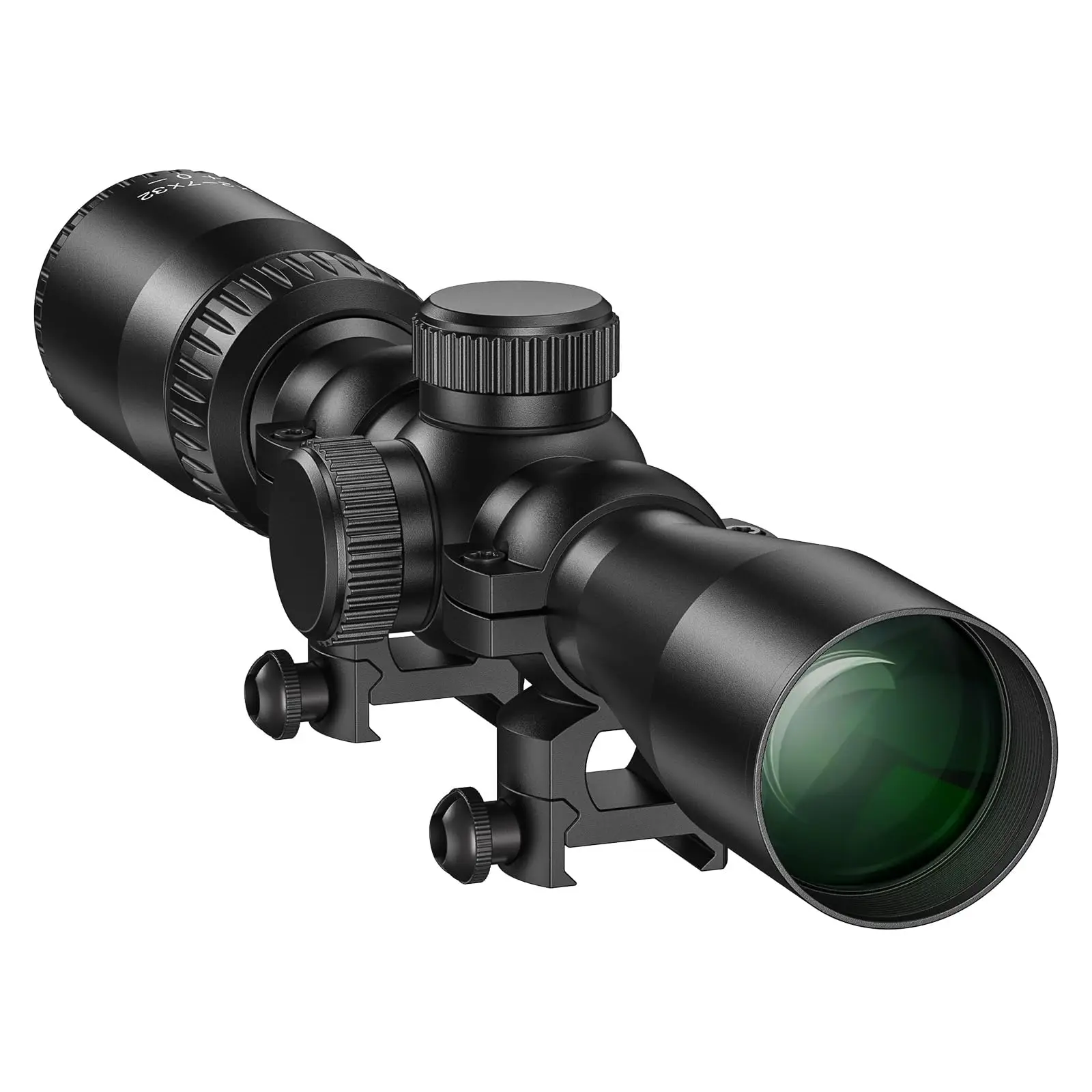 MidTen Rifle Scope 2-7X32 SFP Series Mil Dot Ultra Long Eye Relief Crisp Image 1-inch Tube Scope with Free 20mm Scope Rings