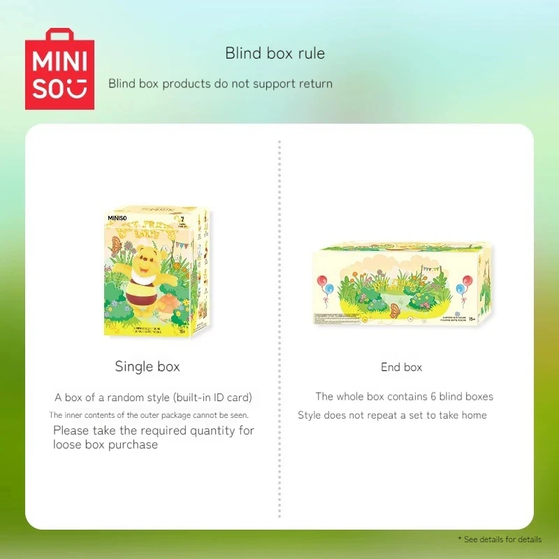 Miniso Winnie The Pooh Alter Freund Party Thema Blind Box Figur Niedlich Interessante Kinder Spielzeug Kawaii Pooh Kind Geburtstag Weihnachten Geschenk