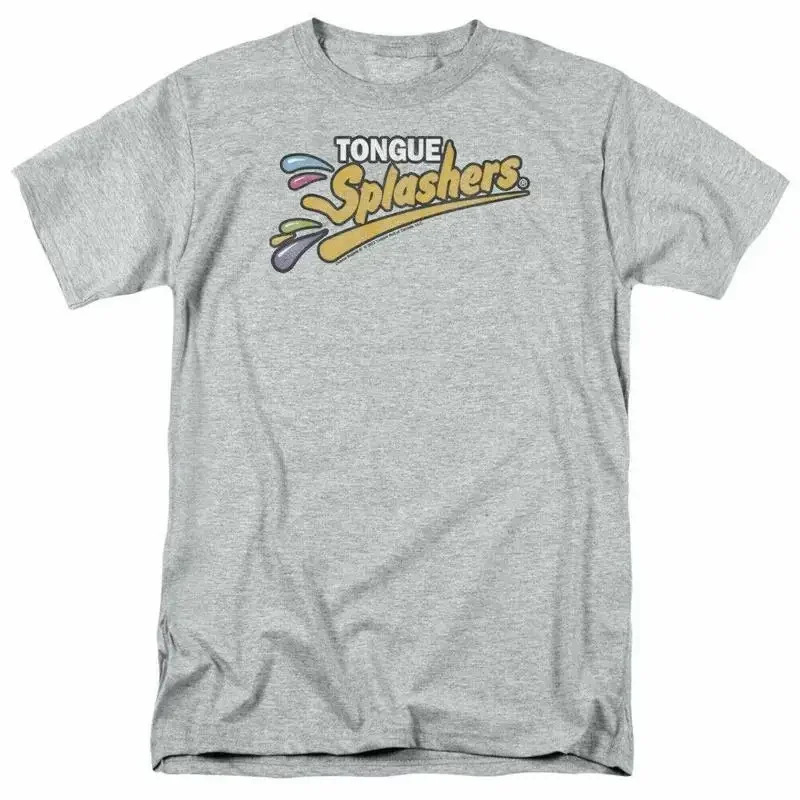 Dubble Bubble Tongue Splashers Logo T Shirt Mens Licensed Gum Sport Gray
