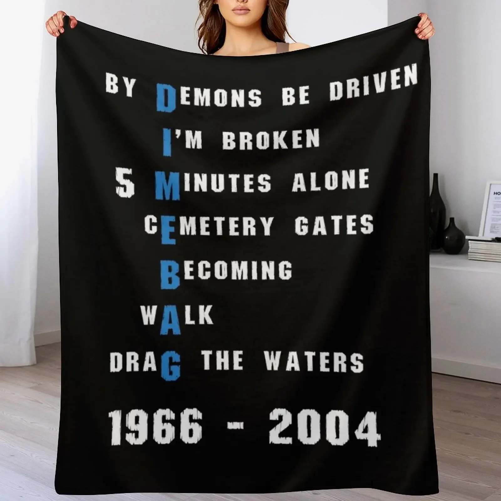 

Dimebag RIP Throw Blanket Portable Lightweight Blanket for Travel Camping