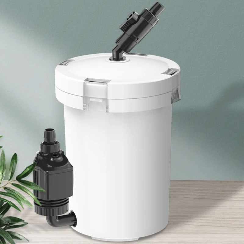 

Fish Tank Filter Silent Adjustable External Aquarium Filter Bucket Small Water Filtration Filters Fish Bowls Water Purifier